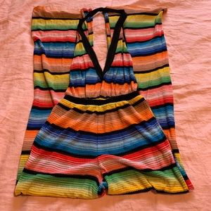 MISSONI HALTER RAINBOW JUMPSUIT SIZE 40